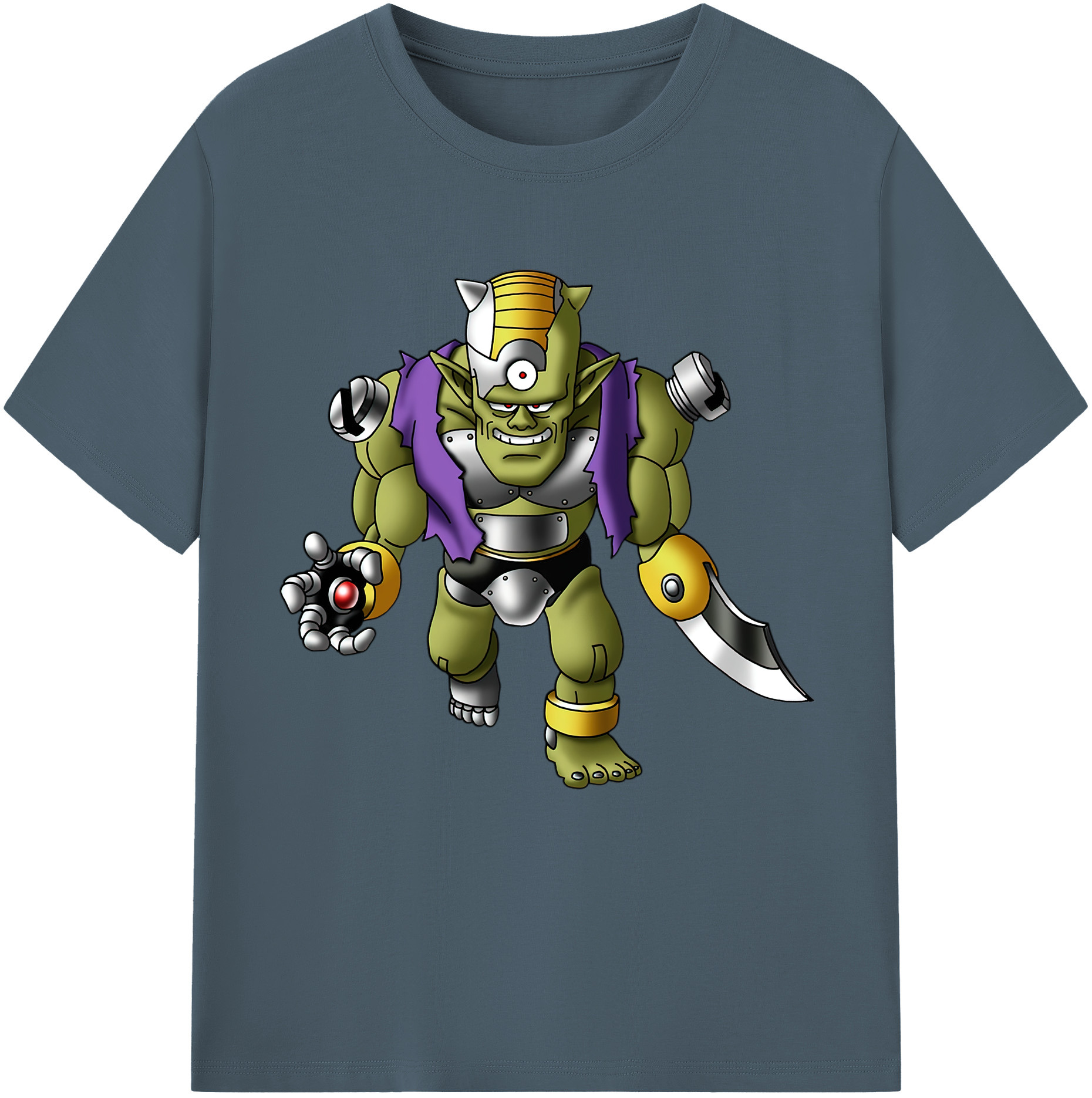 （画像用） ドラゴンクエスト Doragon Kuesuto Dragon Quest 綿100％半袖Tシャツ（フロントプリント）
